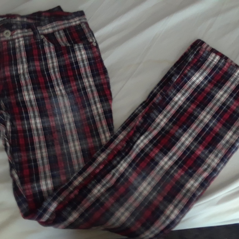 Plaid/flannel printed tommy jeans